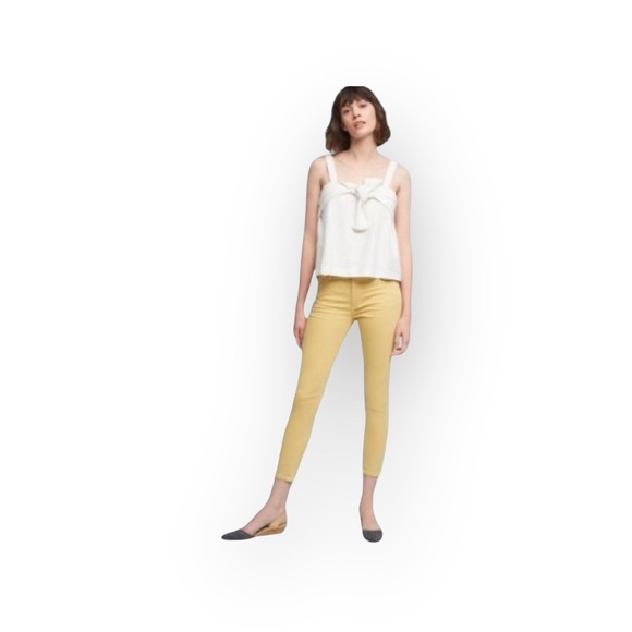 new Posh Citizens of Humanity ★ Cropped Stretch Jeans ★ Butter Yellow ★ 24 00 - Picture 5 of 16